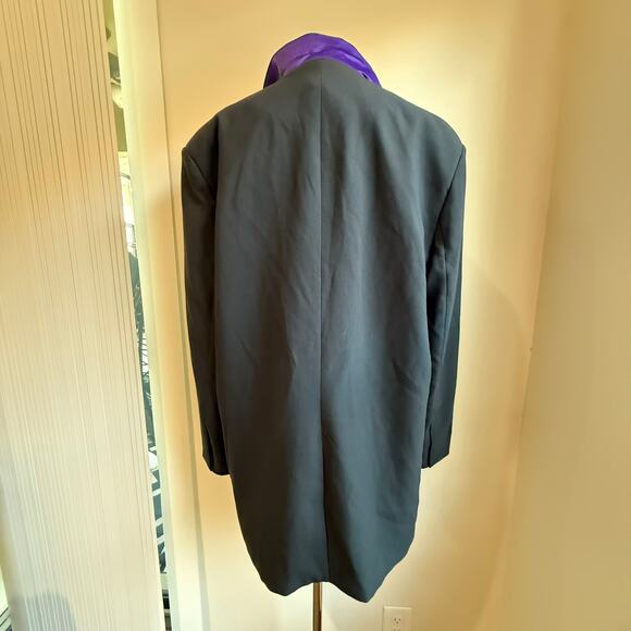 SER.O.YA Seroya 'Raven' Oversized Black Blazer Coat Jacket Size S - Picture 12 of 12